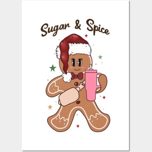 Sugar and spice Gingerbread man Posters and Art